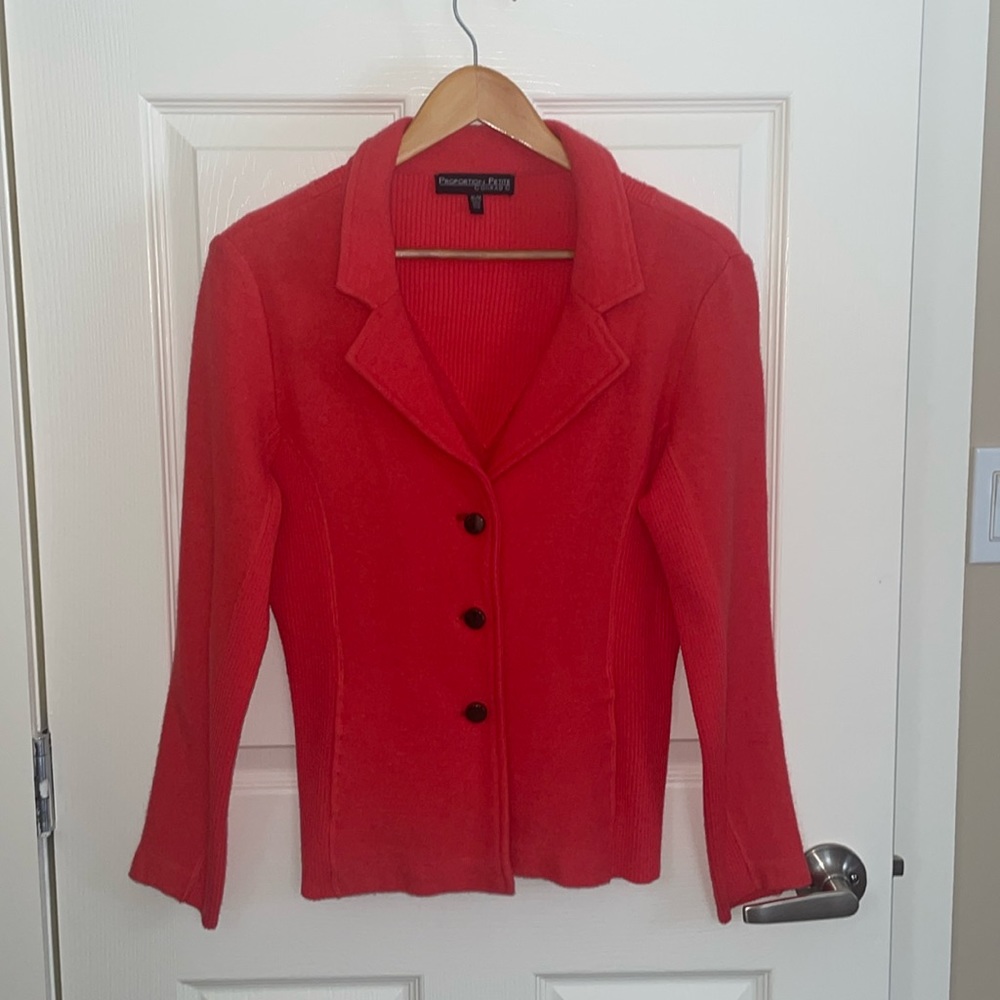 ❤️PROPORTION Petite CONRAD C Medium Wool Sweater Blazer